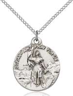 0193SS/18SS <br/>Sterling Silver St. Joan of Arc Pendant