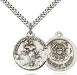 0193SS3/24S <br/>Sterling Silver St. Joan of Arc Pendant