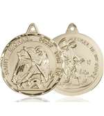 0201RKT <br/>14kt Gold St. Michael the Archangel Medal