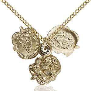 0202GF/18GF <br/>Gold Filled Rosebud Pendant