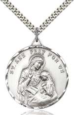 0203ASS/24S <br/>Sterling Silver St. Ann Pendant