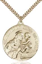 0203DGF/24G <br/>Gold Filled St. Anthony Pendant