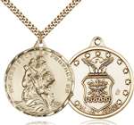 0203GF1/24G <br/>Gold Filled St. Christopher Pendant