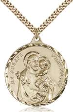 0203KGF/24G <br/>Gold Filled St. Joseph Pendant