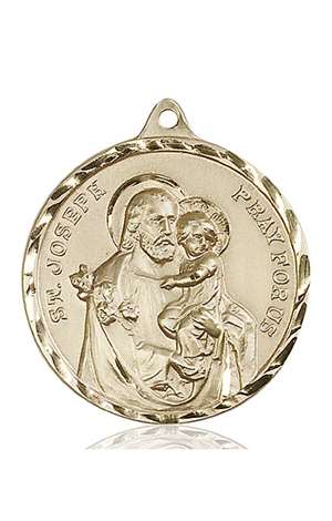 0203KKT <br/>14kt Gold St. Joseph Medal