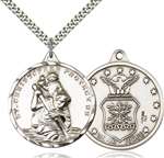 0203SS1/24S <br/>Sterling Silver St. Christopher Pendant