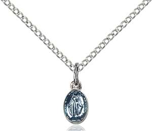 0205SS/18SS <br/>Sterling Silver Miraculous Pendant