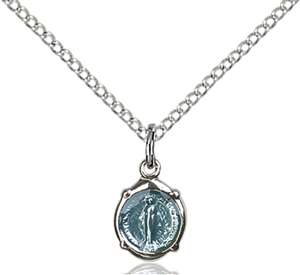0206MSS/18SS <br/>Sterling Silver Miraculous Pendant