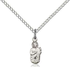 0210SS/18SS <br/>Sterling Silver St. Jude Pendant