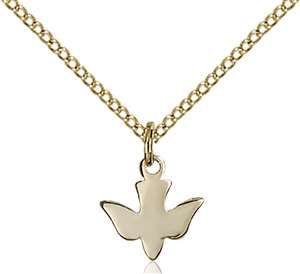0225GF/18GF <br/>Gold Filled Holy Spirit Pendant