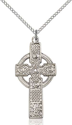 0242SS/18SS <br/>Sterling Silver Kilklispeen Cross Pendant