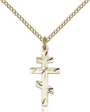 0250GF/18GF <br/>Gold Filled Cross Pendant