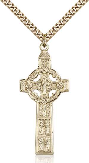 0255GF/24G <br/>Gold Filled Scriptures Cross Pendant