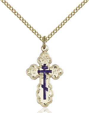 0256EGF/18GF <br/>Gold Filled St. Olga Pendant