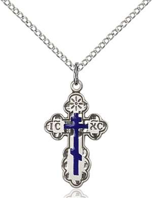 0256ESS/18SS <br/>Sterling Silver St. Olga Pendant