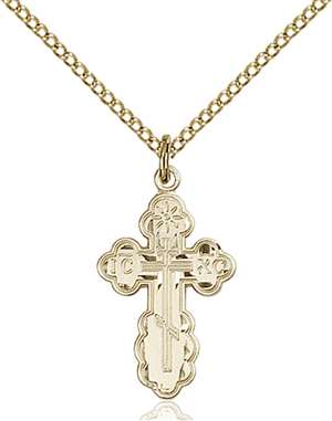 0256GF/18GF <br/>Gold Filled St. Olga Pendant