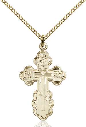 0257GF/18GF <br/>Gold Filled St. Olga Pendant