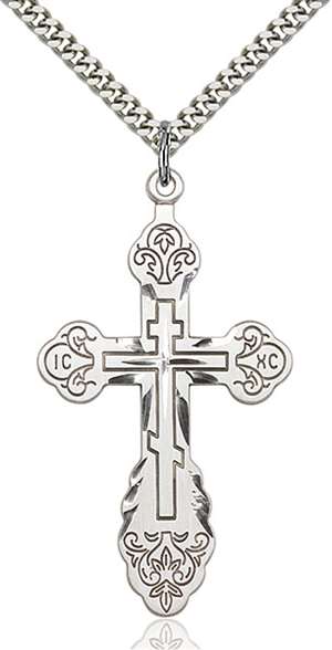 0262SS/24S <br/>Sterling Silver Cross Pendant