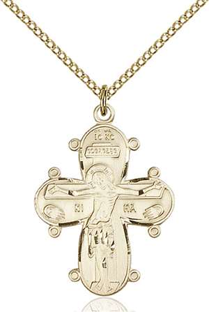 0264GF/18GF <br/>Gold Filled Christine Cross Pendant