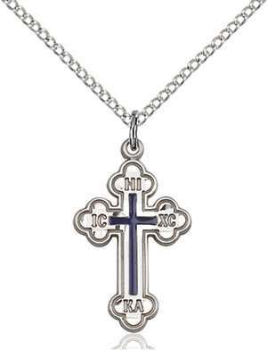 0272ESS/18SS <br/>Sterling Silver Russian Cross Pendant