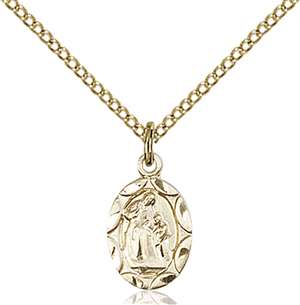 0301AGF/18GF <br/>Gold Filled St. Ann Pendant