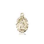 0301AKT <br/>14kt Gold St. Ann Medal