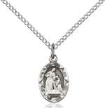 0301ASS/18SS <br/>Sterling Silver St. Ann Pendant