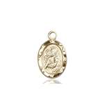 0301DKT <br/>14kt Gold St. Anthony Medal