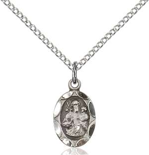 0301KSS/18SS <br/>Sterling Silver St. Joseph Pendant