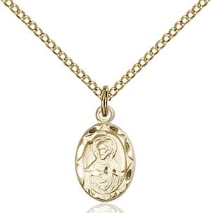 0301SGF/18GF <br/>Gold Filled Scapular Pendant