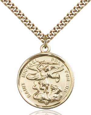 0342GF/24G <br/>Gold Filled St. Michael the Archangel Pendant