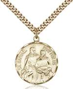 0409GF/24G <br/>Gold Filled St. Raphael the Archangel Pendant