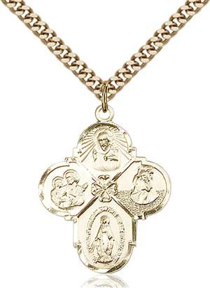 0478GF/24G <br/>Gold Filled 4-Way Pendant