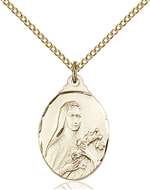 0599TGF/18GF <br/>Gold Filled St. Theresa Pendant