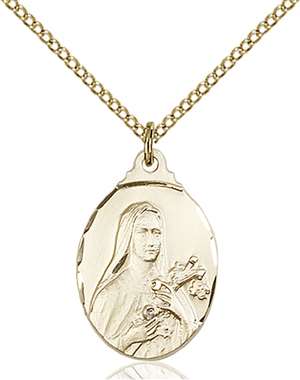 0599TGF/18GF <br/>Gold Filled St. Theresa Pendant