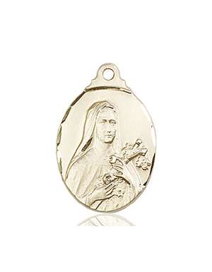 0599TKT <br/>14kt Gold St. Theresa Medal
