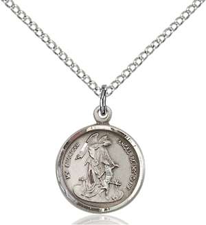 0601ESS/18SS <br/>Sterling Silver Guardian Angel Pendant