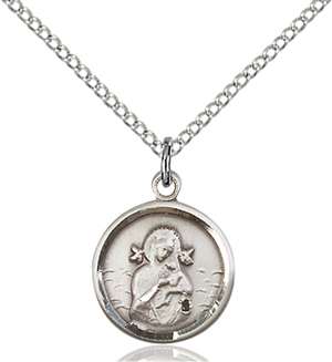 0601HSS/18SS <br/>Sterling Silver O/L of Perpetual Help Pendant