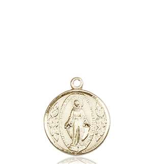 0601MKT <br/>14kt Gold Miraculous Medal