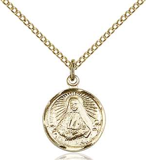 0601OGF/18GF <br/>Gold Filled St. Cabrini Pendant