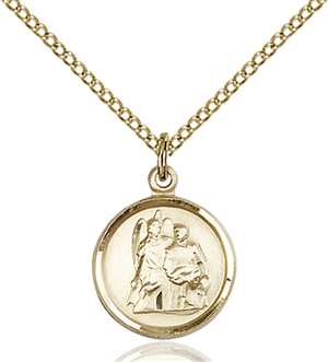 0601RAGF/18GF <br/>Gold Filled St. Raphael the Archangel Pendant