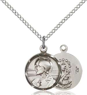 0601SSS/18SS <br/>Sterling Silver Scapular Pendant