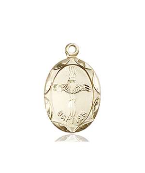 0612BAKT <br/>14kt Gold Baptism Medal