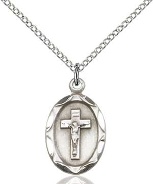 0612CFSS/18SS <br/>Sterling Silver Crucifix Pendant