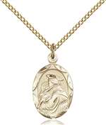 0612DGF/18GF <br/>Gold Filled St. Anthony of Padua Pendant