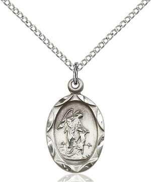 0612ESS/18SS <br/>Sterling Silver Guardian Angel Pendant