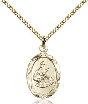 0612GGF/18GF <br/>Gold Filled St. Gerard Pendant