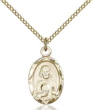 0612JGF/18GF <br/>Gold Filled St. Jude Pendant