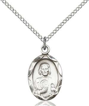 0612JSS/18SS <br/>Sterling Silver St. Jude Pendant