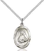 0612OSS/18SS <br/>Sterling Silver St. Frances Cabrini Pendant